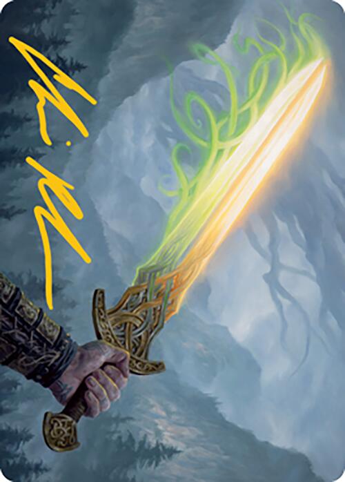 Sword of Hearth and Home Art Card (Gold-Stamped Signature) [Modern Horizons 2 Art Series] | Jack's On Queen