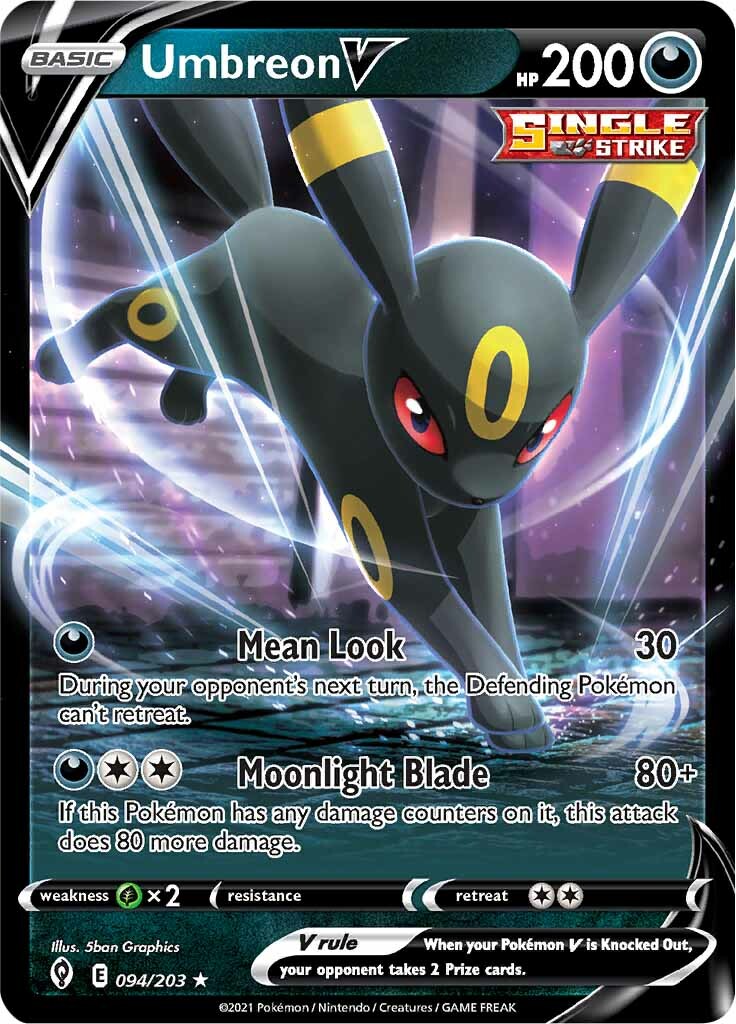 Umbreon V (094/203) [Sword & Shield: Evolving Skies] | Jack's On Queen