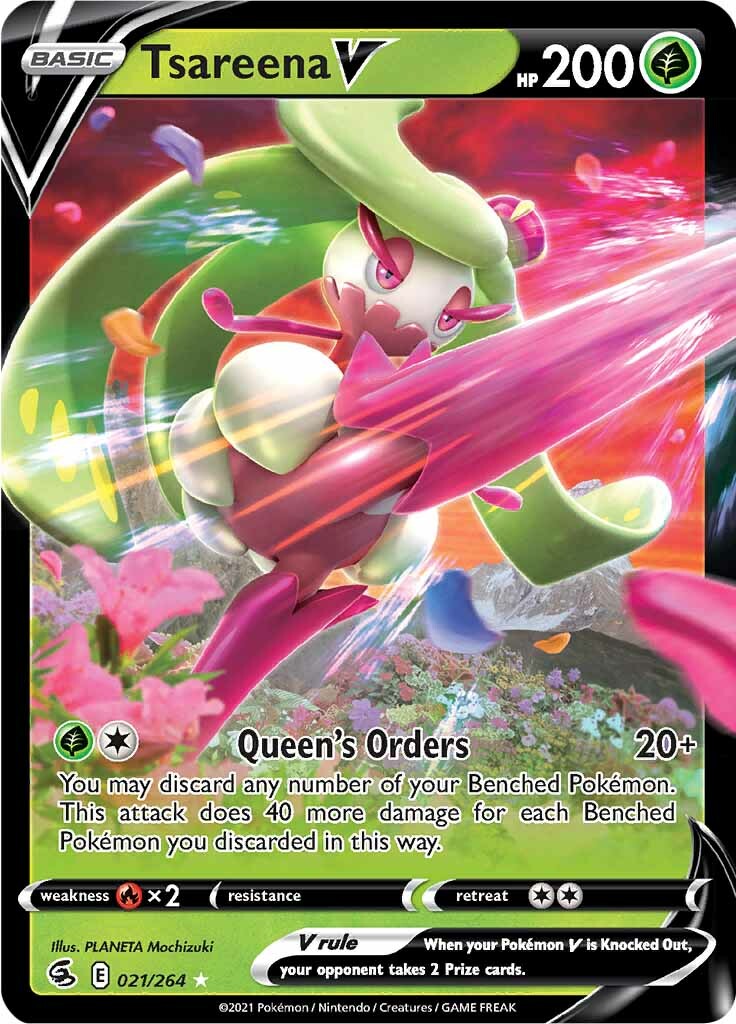 Tsareena V (021/264) [Sword & Shield: Fusion Strike] | Jack's On Queen