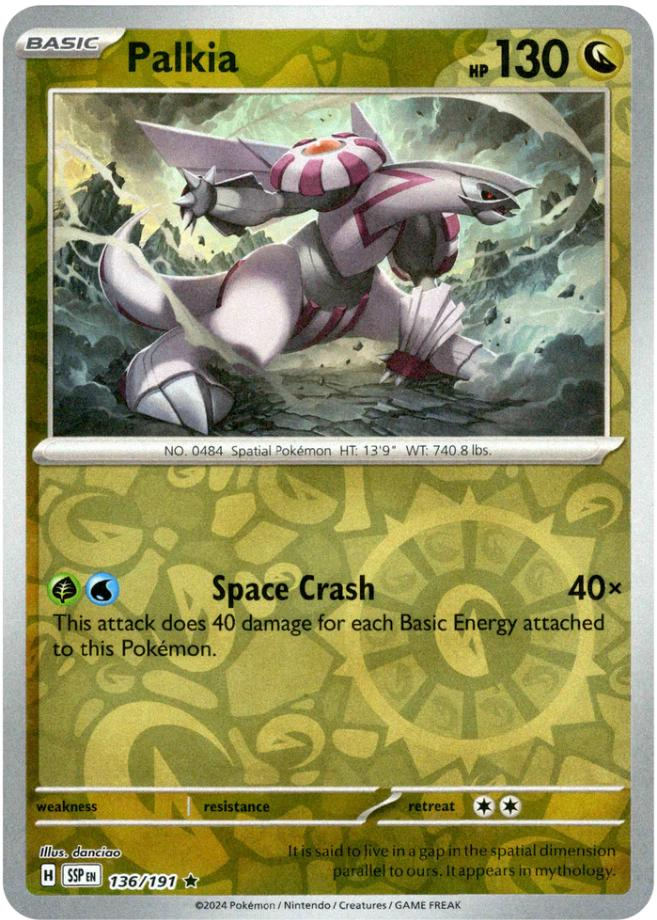 Palkia (136/191) [Scarlet & Violet: Surging Sparks] | Jack's On Queen
