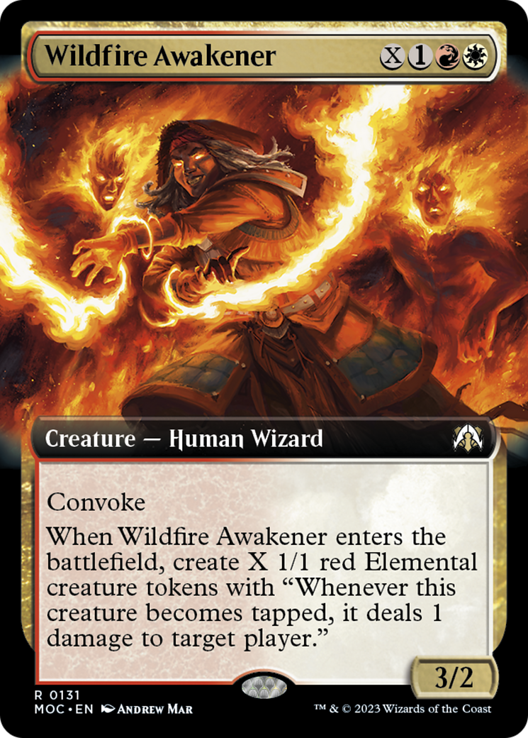 Wildfire Awakener (Extended Art) [March of the Machine Commander] | Jack's On Queen