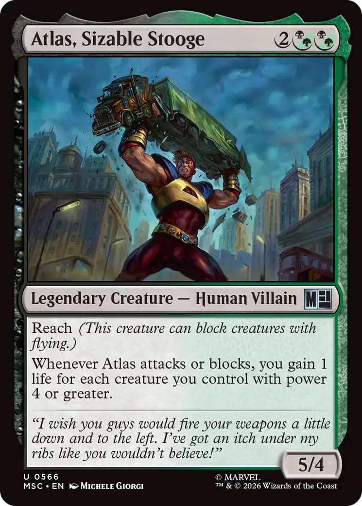 Atlas, Sizable Stooge [Marvel Super Heroes Commander] | Jack's On Queen
