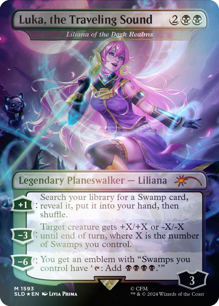 Luka, the Traveling Sound - Liliana of the Dark Realms (Rainbow Foil) [Secret Lair Drop Series] | Jack's On Queen