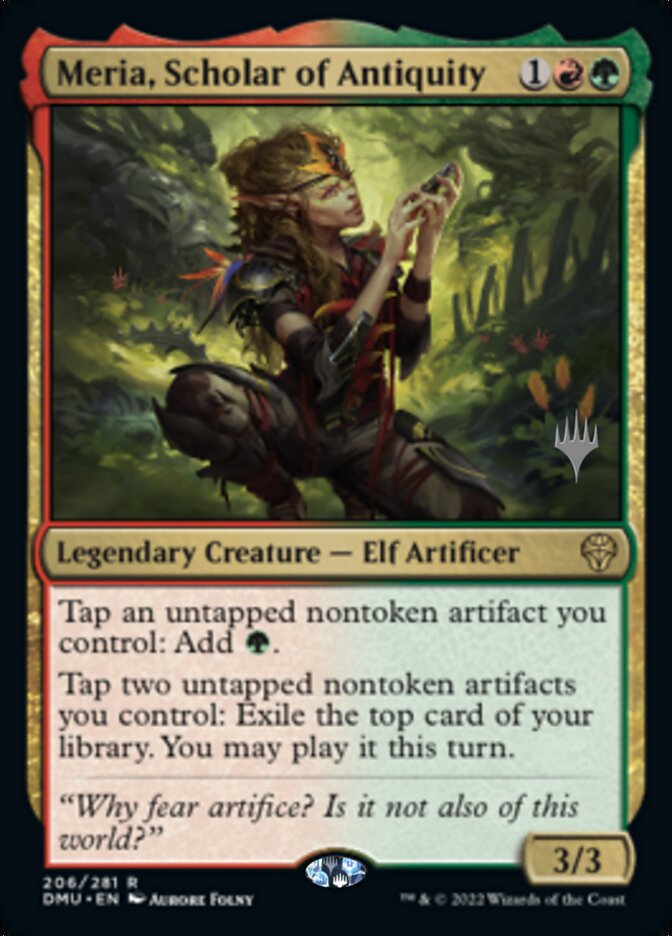 Meria, Scholar of Antiquity (Promo Pack) [Dominaria United Promos] | Jack's On Queen