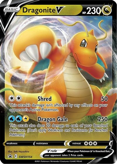 Dragonite V (SWSH154) [Sword & Shield: Black Star Promos] | Jack's On Queen