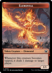 Elemental (22) // Faerie Double-Sided Token [March of the Machine Commander Tokens] | Jack's On Queen