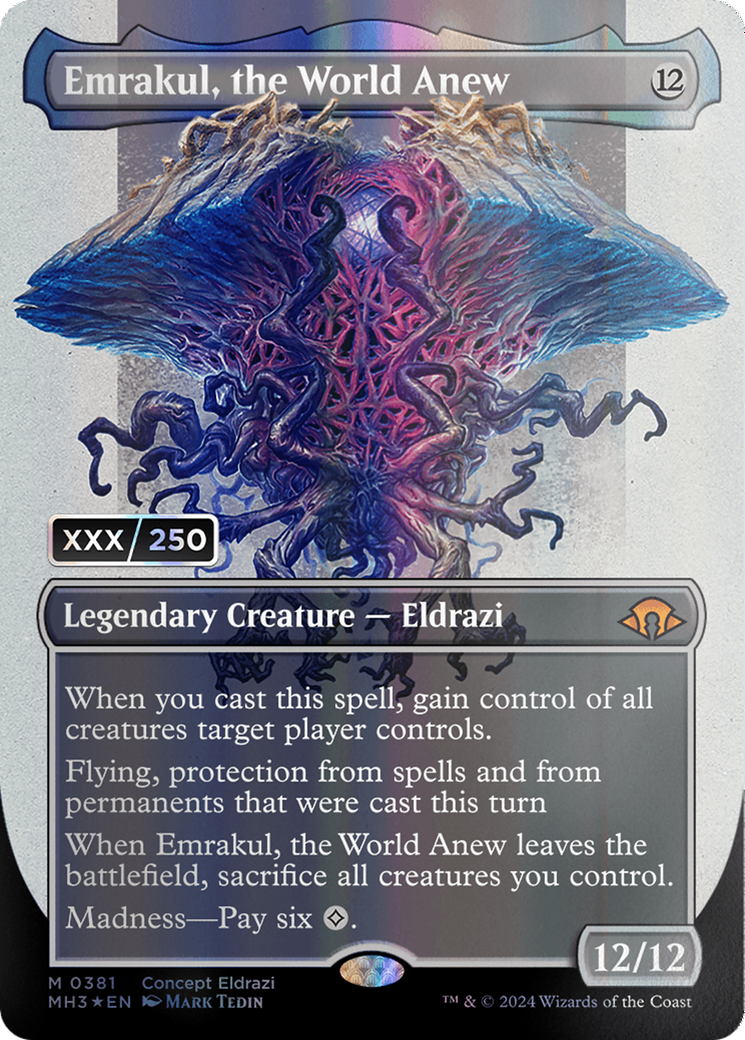 Emrakul, the World Anew (Borderless) (Serial Numbered) [Modern Horizons 3] | Jack's On Queen