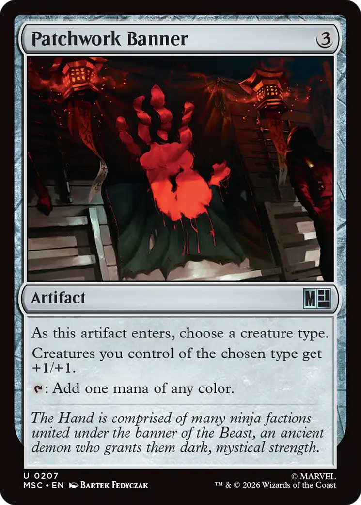 Patchwork Banner (Surge Foil) [Marvel Super Heroes Commander] | Jack's On Queen