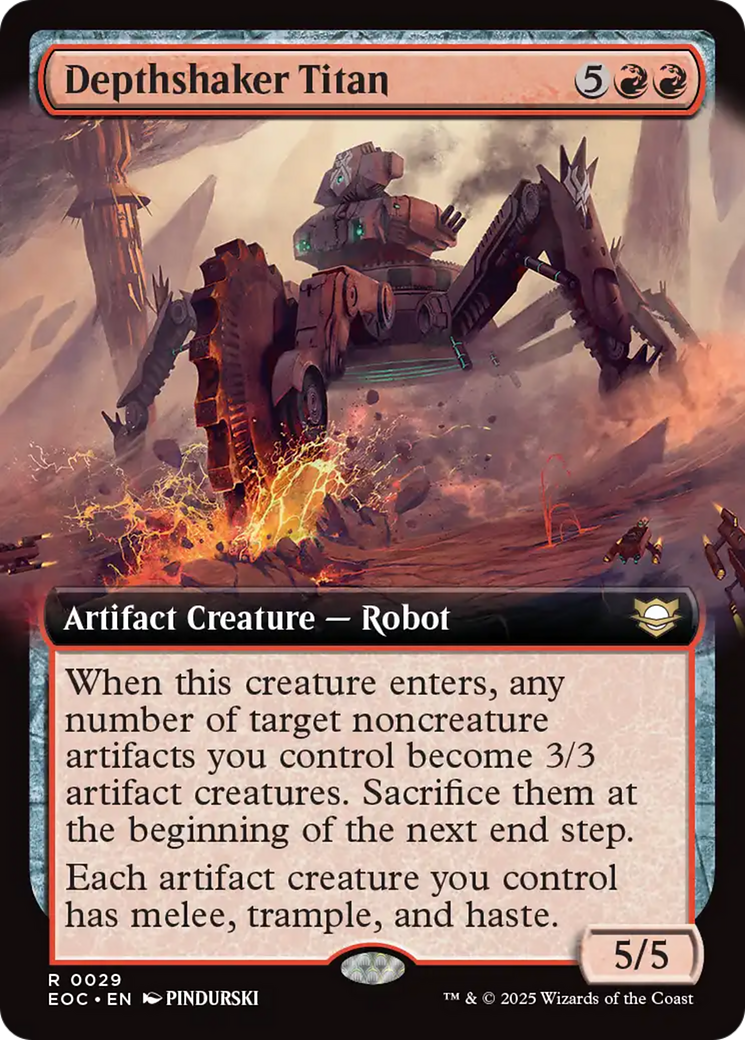 Depthshaker Titan (Extended Art) [Edge of Eternities Commander] | Jack's On Queen
