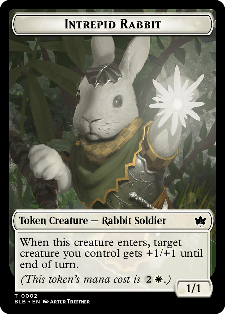 Intrepid Rabbit Token [Bloomburrow Tokens] | Jack's On Queen