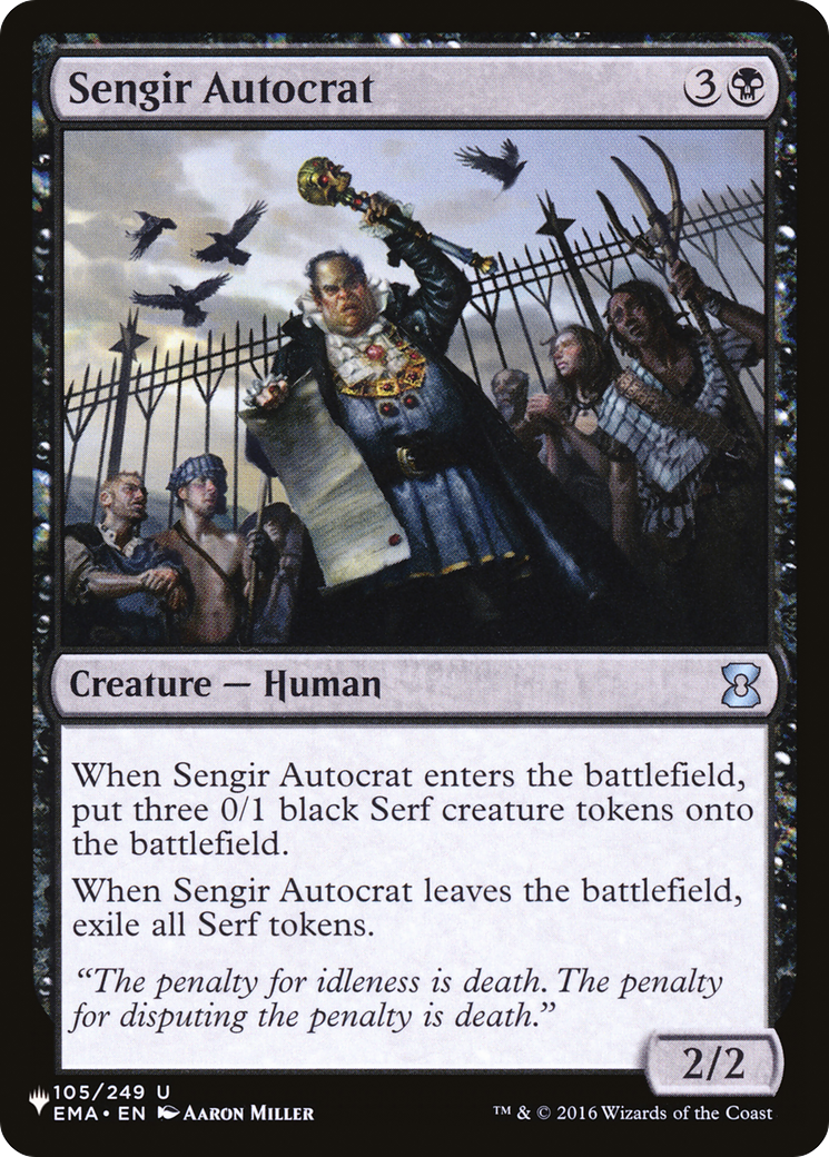 Sengir Autocrat [The List] | Jack's On Queen