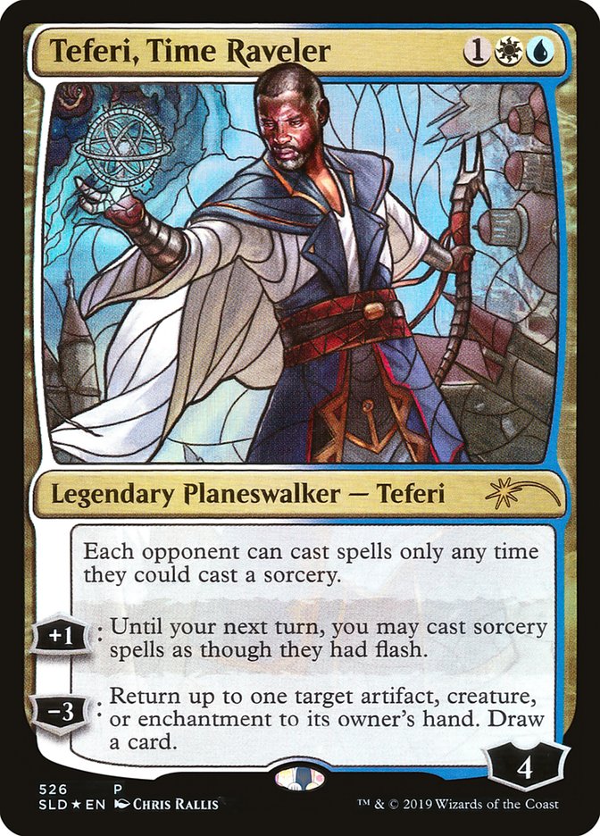 Teferi, Time Raveler (Stained Glass) [Secret Lair Drop Promos] | Jack's On Queen