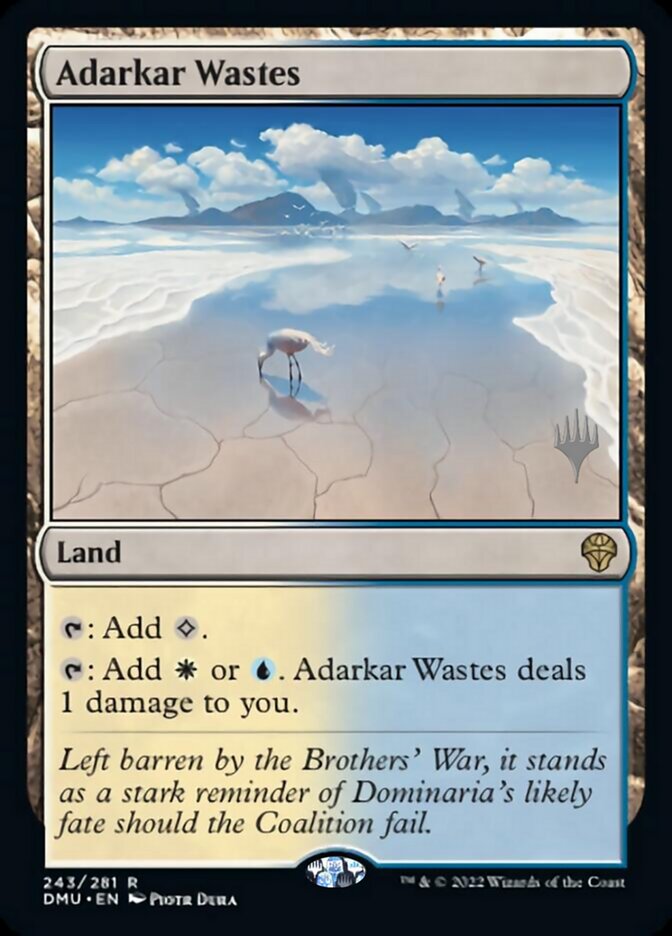 Adarkar Wastes (Promo Pack) [Dominaria United Promos] | Jack's On Queen