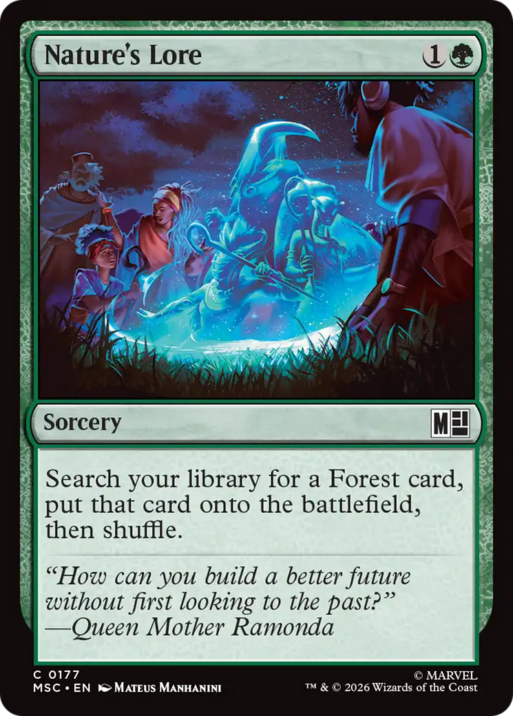 Nature's Lore (Surge Foil) [Marvel Super Heroes Commander] | Jack's On Queen