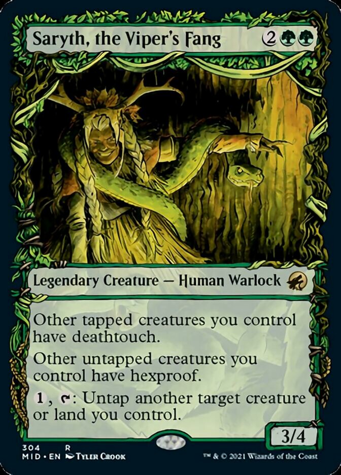 Saryth, the Viper's Fang (Showcase Equinox) [Innistrad: Midnight Hunt] | Jack's On Queen