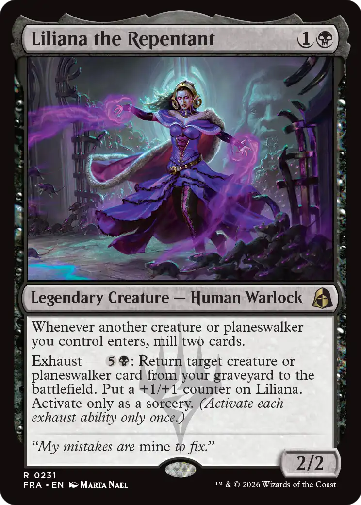 Liliana the Repentant [Reality Fracture] | Jack's On Queen