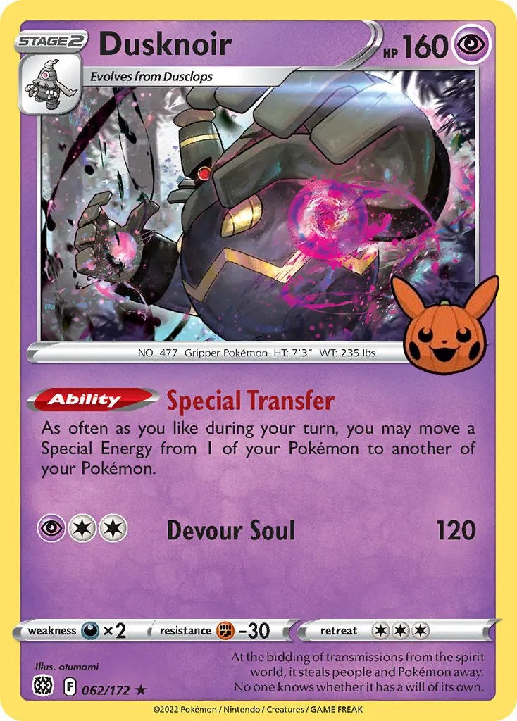 Dusknoir (062/172) [Trick or Trade] | Jack's On Queen