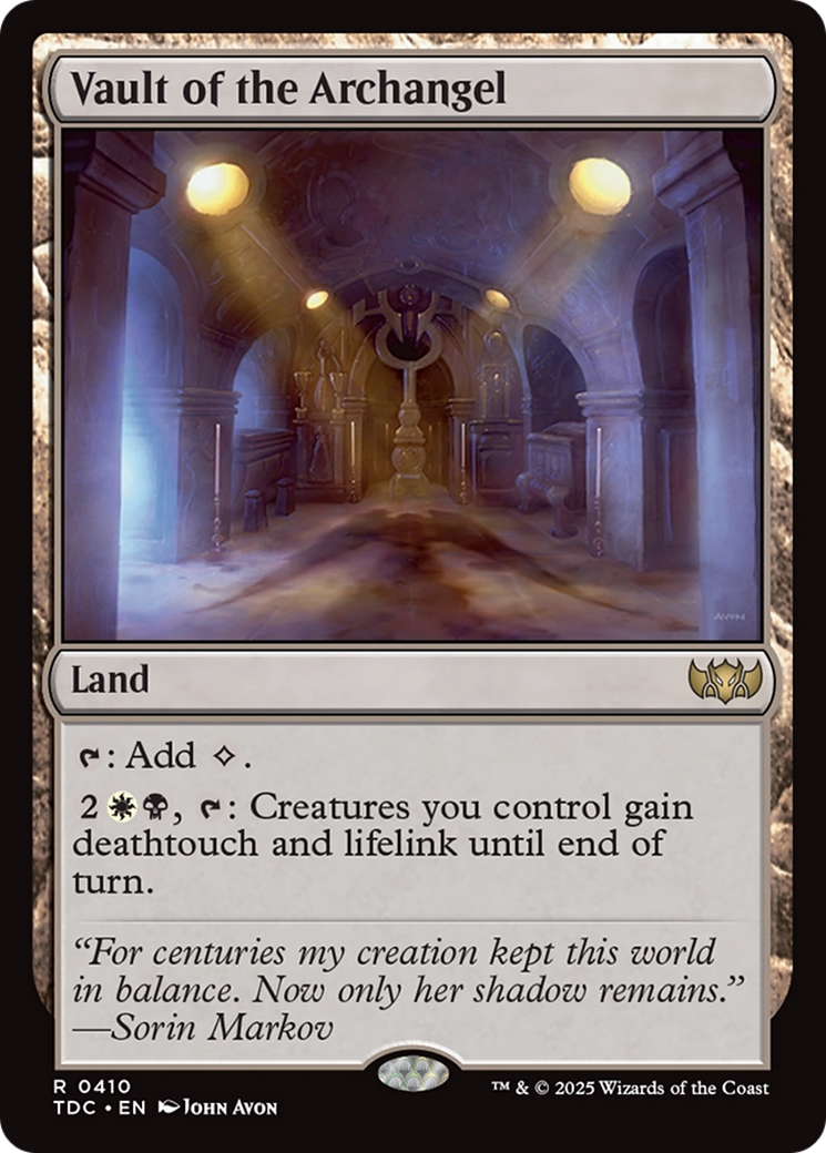 Vault of the Archangel [Tarkir: Dragonstorm Commander] | Jack's On Queen