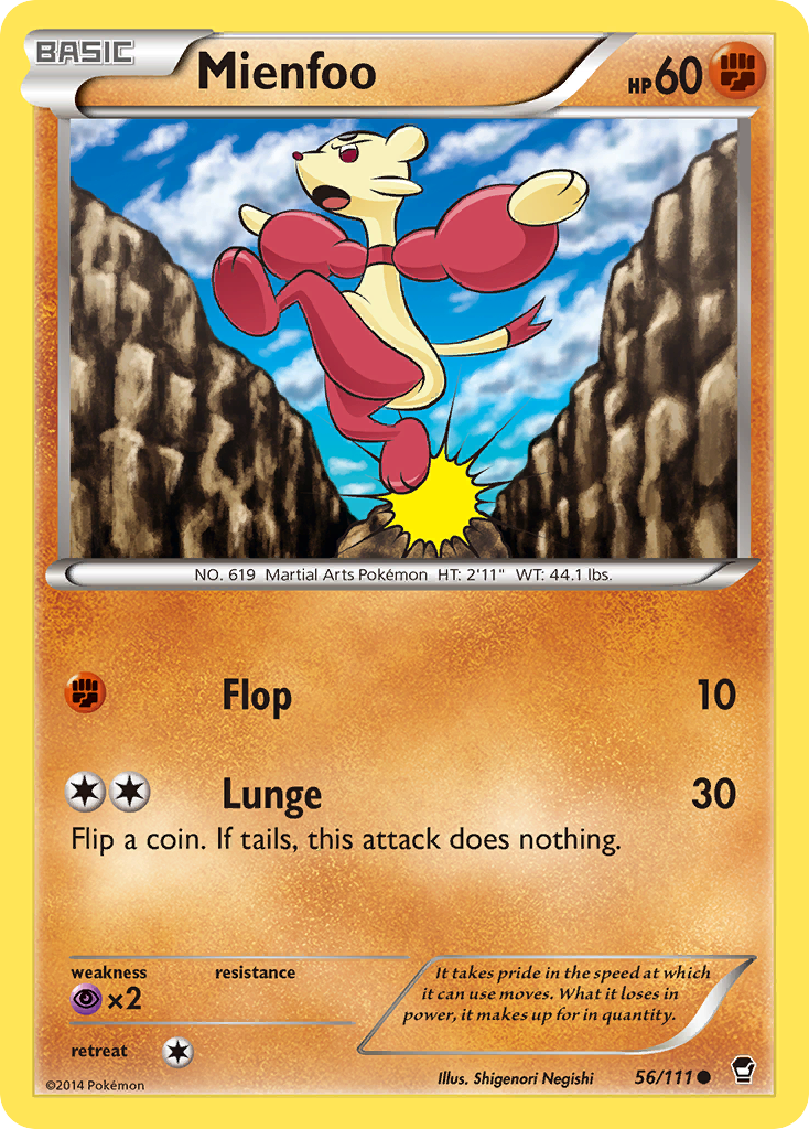 Mienfoo (56/111) [XY: Furious Fists] | Jack's On Queen