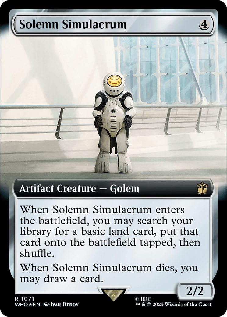 Solemn Simulacrum (Extended Art) (Surge Foil) [Doctor Who] | Jack's On Queen