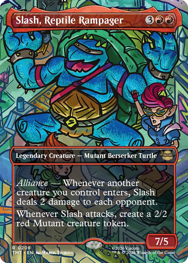 Slash, Reptile Rampager (Borderless) [Teenage Mutant Ninja Turtles] | Jack's On Queen