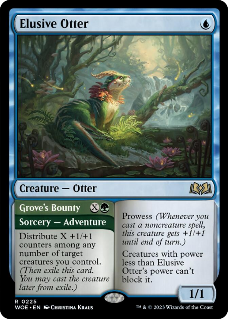 Elusive Otter // Grove's Bounty [Wilds of Eldraine] | Jack's On Queen