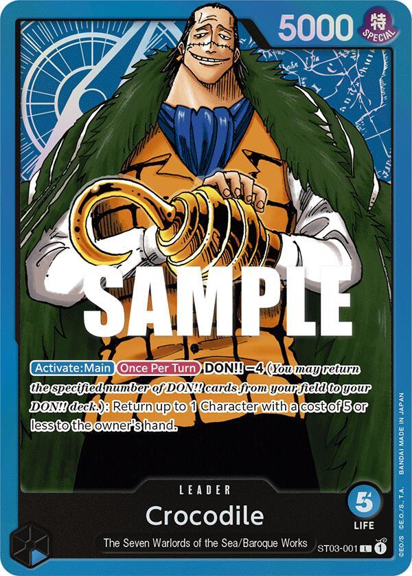 Crocodile (001) (ST03-001) [Starter Deck 3: The Seven Warlords of The Sea] | Jack's On Queen