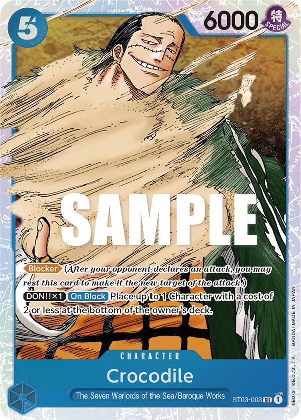 Crocodile (003) (ST03-003) [Starter Deck 3: The Seven Warlords of The Sea] | Jack's On Queen