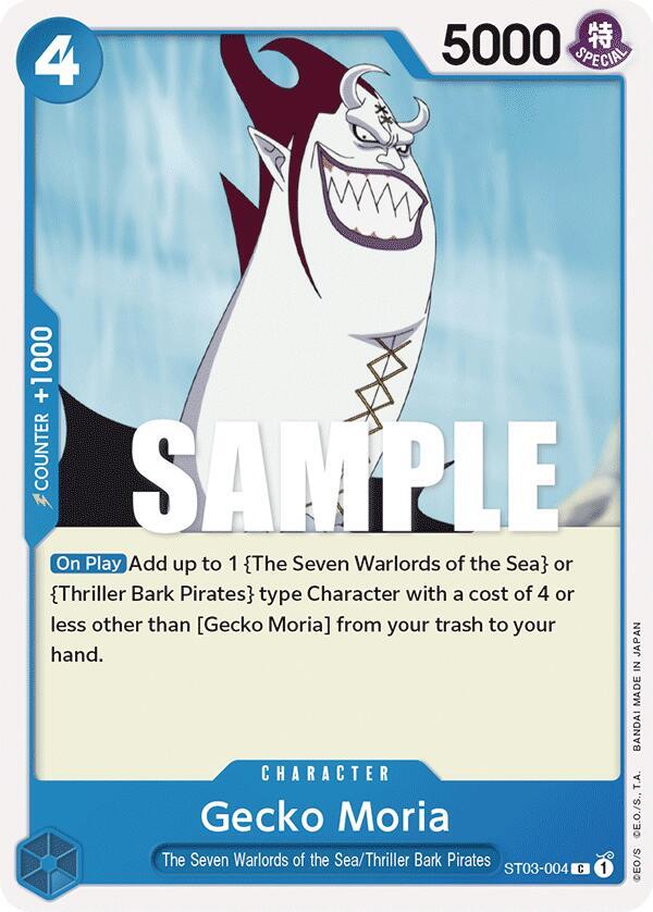 Gecko Moria (ST03-004) [Starter Deck 3: The Seven Warlords of The Sea] | Jack's On Queen