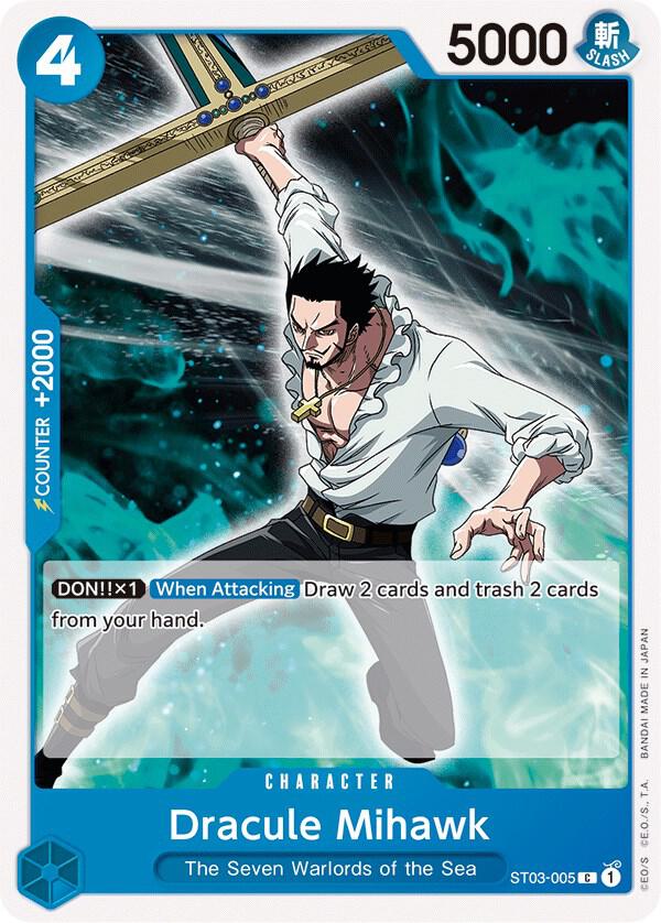 Dracule Mihawk (ST03-005) [Starter Deck 3: The Seven Warlords of The Sea] | Jack's On Queen