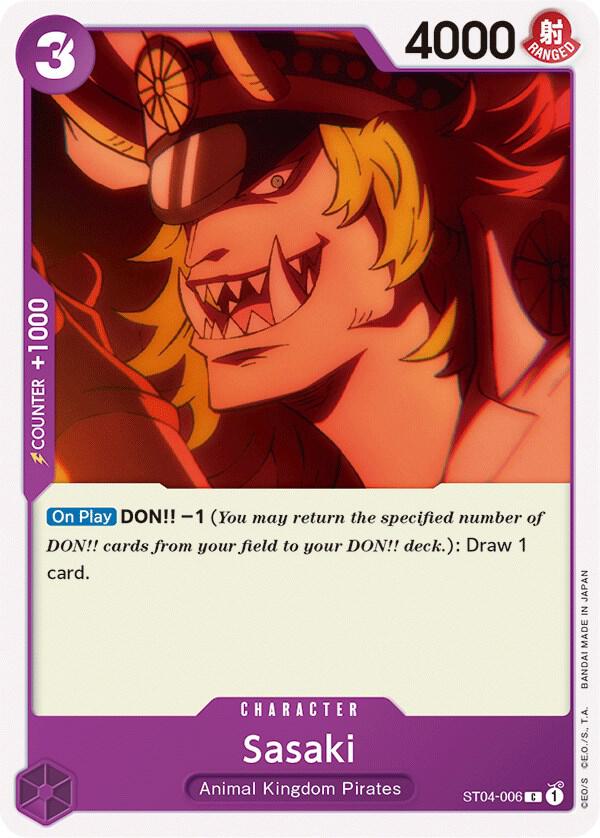 Sasaki (ST04-006) [Starter Deck 4: Animal Kingdom Pirates] | Jack's On Queen