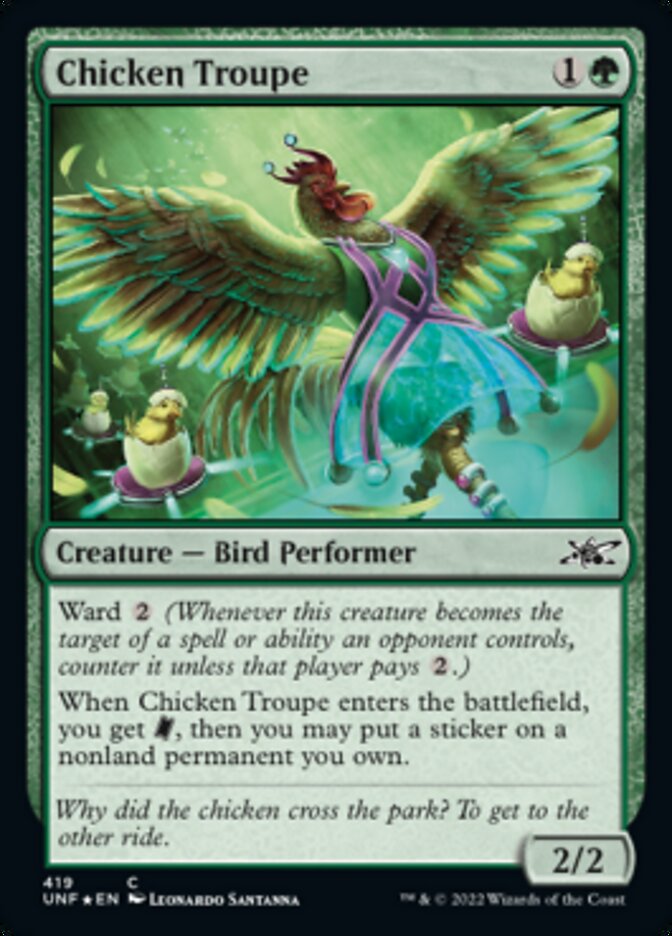 Chicken Troupe (Galaxy Foil) [Unfinity] | Jack's On Queen
