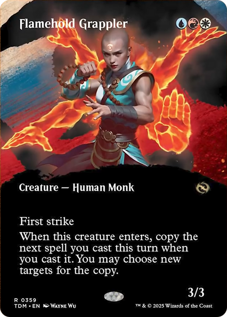 Flamehold Grappler (Borderless) [Tarkir: Dragonstorm] | Jack's On Queen
