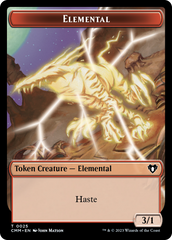 Human Soldier // Elemental (0025) Double-Sided Token [Commander Masters Tokens] | Jack's On Queen