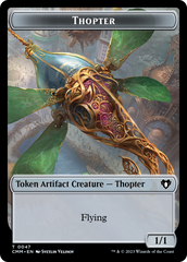 Thopter // Dragon (0020) Double-Sided Token [Commander Masters Tokens] | Jack's On Queen