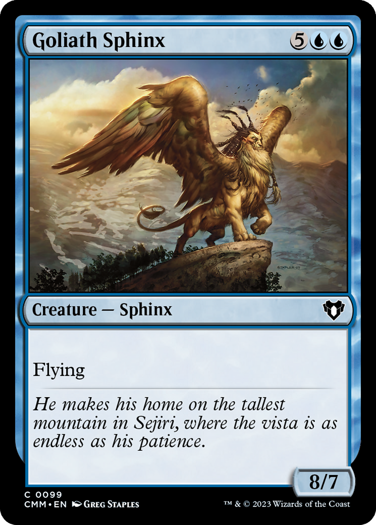 Goliath Sphinx [Commander Masters] | Jack's On Queen
