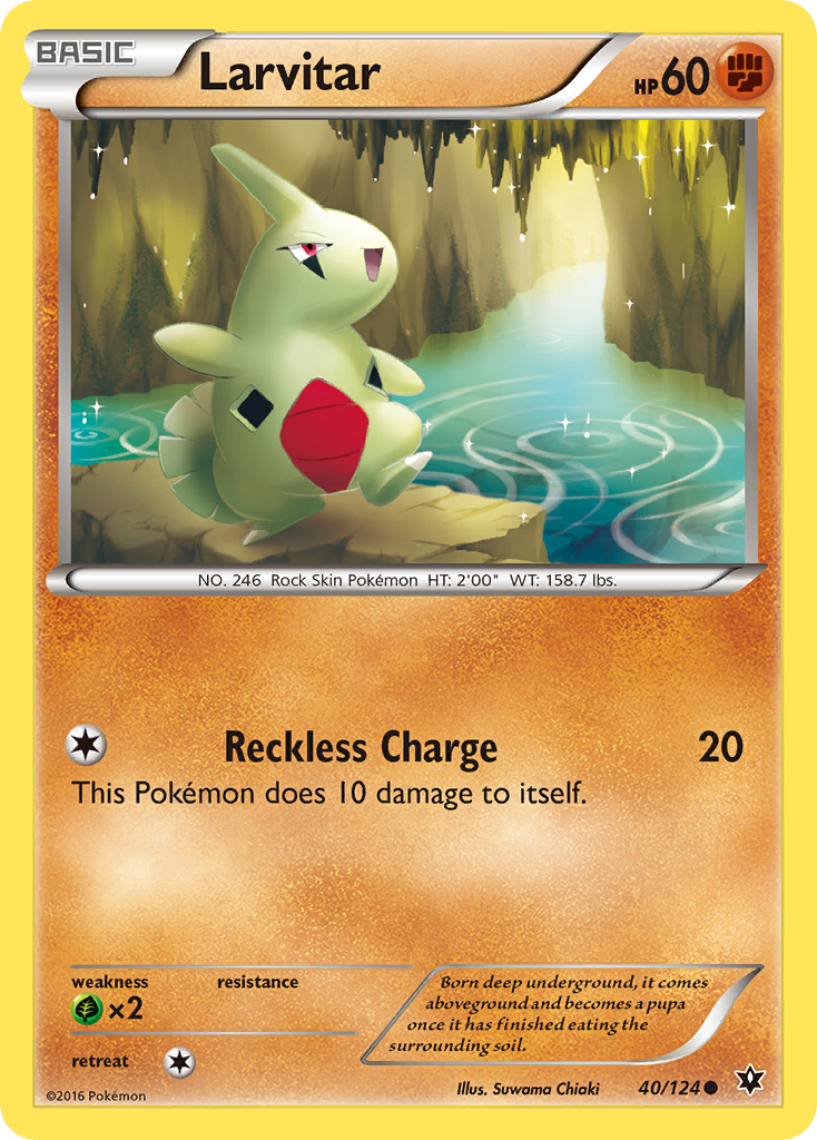 Larvitar (40/124) [XY: Fates Collide] | Jack's On Queen