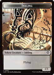 Inkling (0007) // Spirit (0011) Double-Sided Token [Secrets of Strixhaven Tokens] | Jack's On Queen