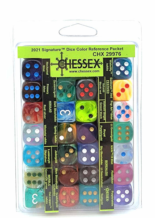 Chessex 2021 Signature Dice Reference Pack CHX29976 | Jack's On Queen