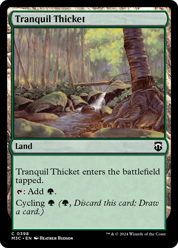 Tranquil Thicket (Ripple Foil) [Modern Horizons 3 Commander] | Jack's On Queen