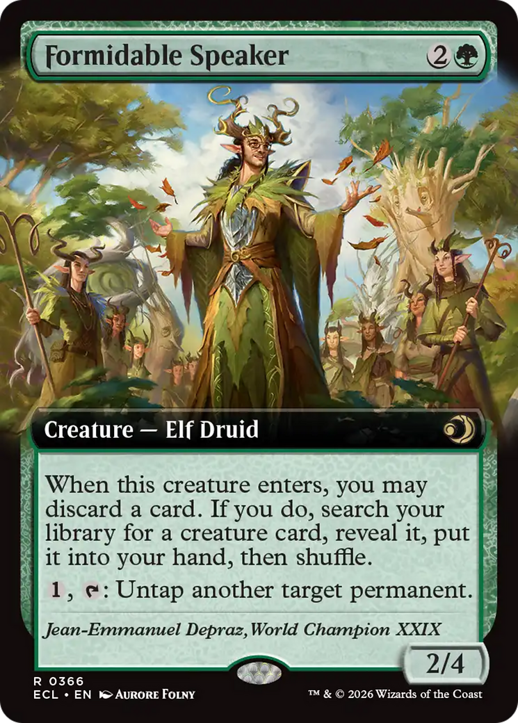 Formidable Speaker (Extended Art) [Lorwyn Eclipsed] | Jack's On Queen