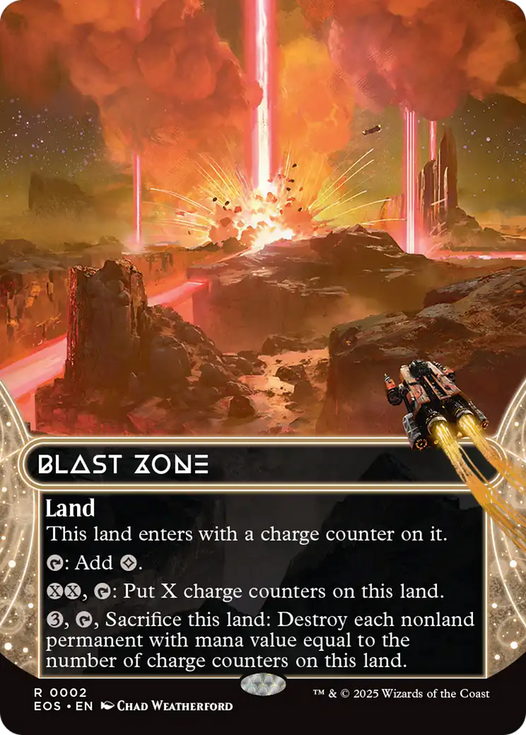 Blast Zone (0002) (Borderless) [Edge of Eternities: Stellar Sights] | Jack's On Queen
