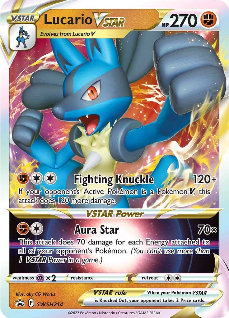 Lucario VSTAR (SWSH214) [Sword & Shield: Black Star Promos] | Jack's On Queen