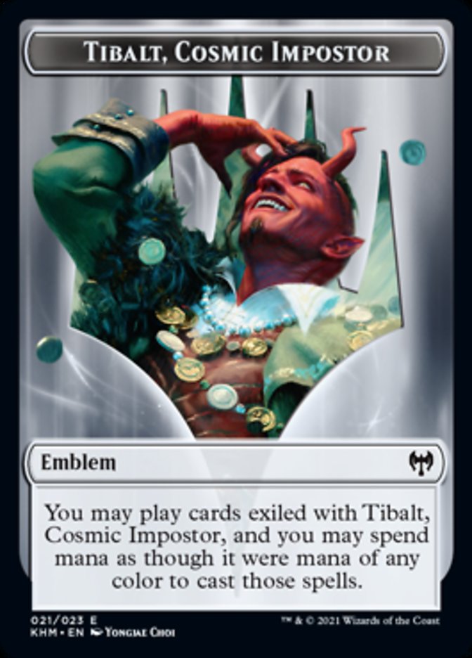 Tibalt, Cosmic Impostor Emblem [Kaldheim Tokens] | Jack's On Queen