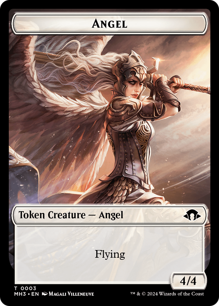 Phyrexian Germ // Angel Double-Sided Token [Modern Horizons 3 Tokens] | Jack's On Queen