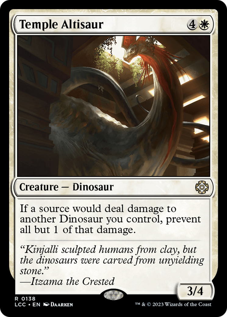 Temple Altisaur [The Lost Caverns of Ixalan Commander] | Jack's On Queen