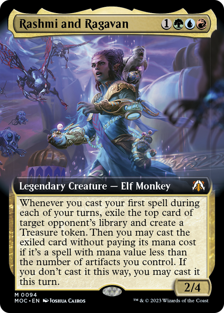 Rashmi and Ragavan (Extended Art) [March of the Machine Commander] | Jack's On Queen