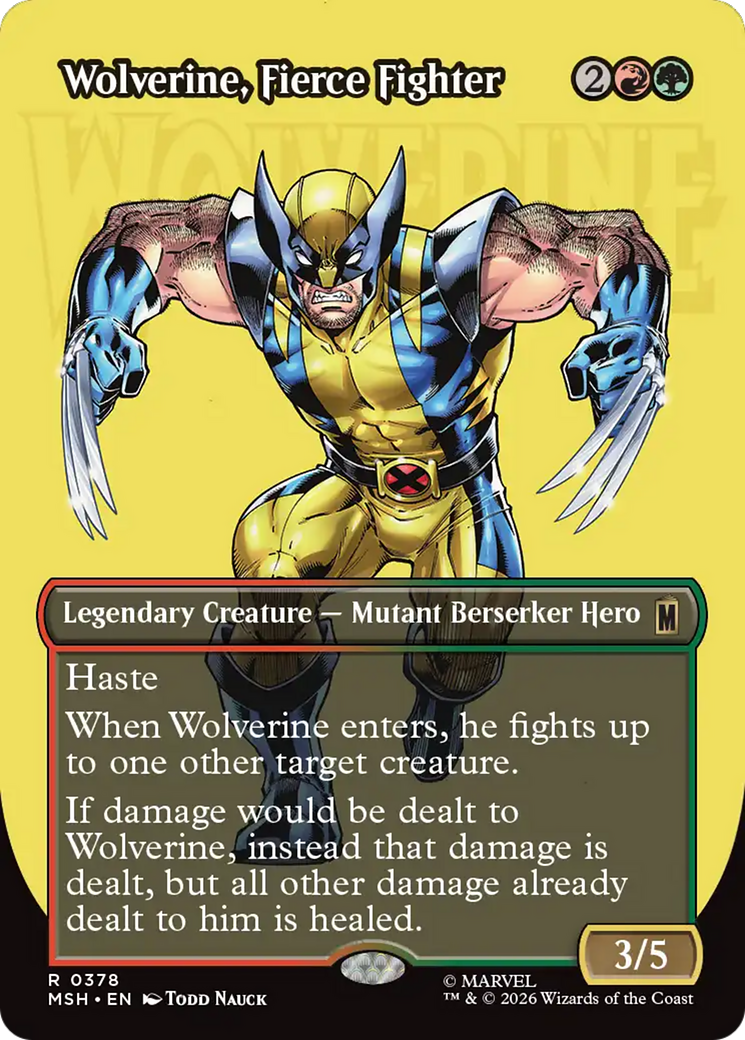 Wolverine, Fierce Fighter (Borderless) [Marvel Super Heroes] | Jack's On Queen