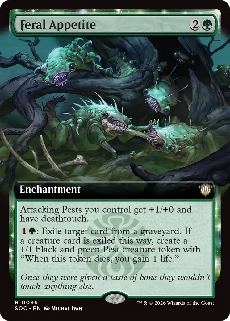 Feral Appetite (Extended Art) [Secrets of Strixhaven Commander] | Jack's On Queen