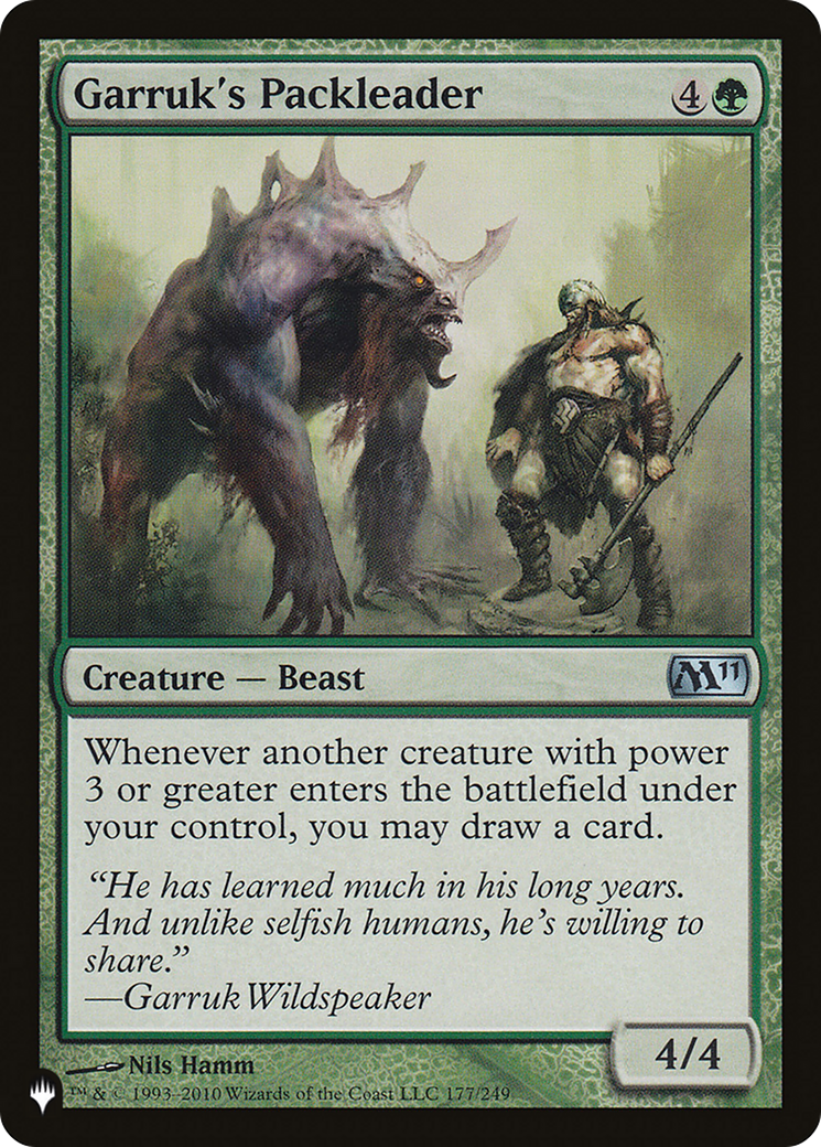 Garruk's Packleader [The List] | Jack's On Queen